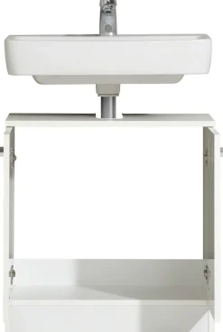 Saphir Badmöbel-Set »Quickset 335 5-teilig, Waschbeckenunterschrank mit LED-Spiegelschrank« 5 Stk. tlg.