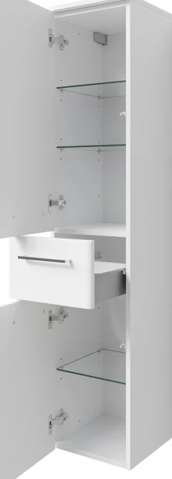 Saphir Badmöbel-Set »Quickset 316 5-teilig, inkl. Keramik-Waschtisch und LED-Spiegelschrank« Set, 5 Stk. tlg.