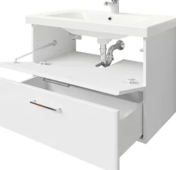 Saphir Badmöbel-Set »Quickset 316 5-teilig, inkl. Keramik-Waschtisch und LED-Spiegelschrank« Set, 5 Stk. tlg.
