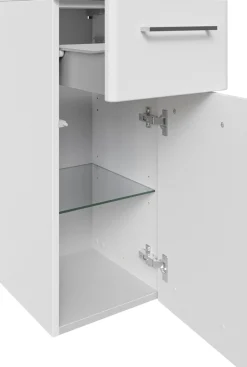 Saphir Badmöbel-Set »Quickset 316 5-teilig, inkl. Keramik-Waschtisch und LED-Spiegelschrank« Set, 5 Stk. tlg.