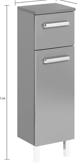 Saphir Badmöbel-Set »Quickset 311 7-teilig, Waschbeckenunterschrank und LED-Spiegelschrank« Set, 7 Stk. tlg.