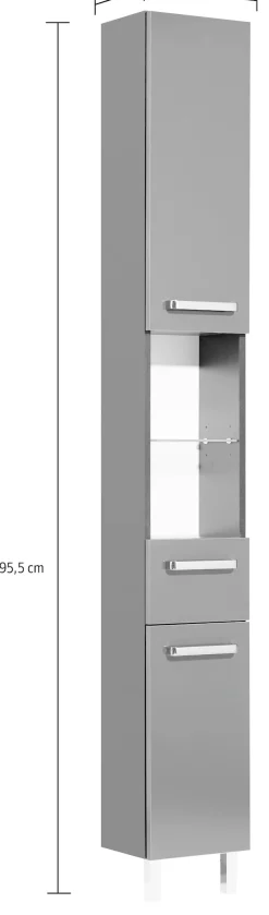 Saphir Badmöbel-Set »Quickset 311 7-teilig, Waschbeckenunterschrank und LED-Spiegelschrank« Set, 7 Stk. tlg.