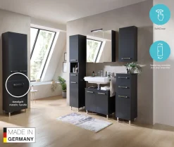 Saphir Badmöbel-Set »Quickset 311 7-teilig, Waschbeckenunterschrank und LED-Spiegelschrank« Set, 7 Stk. tlg.