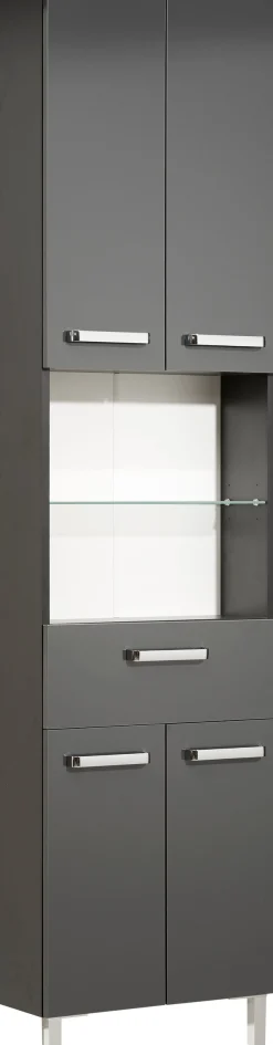 Saphir Badmöbel-Set »Quickset 311 7-teilig, Waschbeckenunterschrank und LED-Spiegelschrank« Set, 7 Stk. tlg.