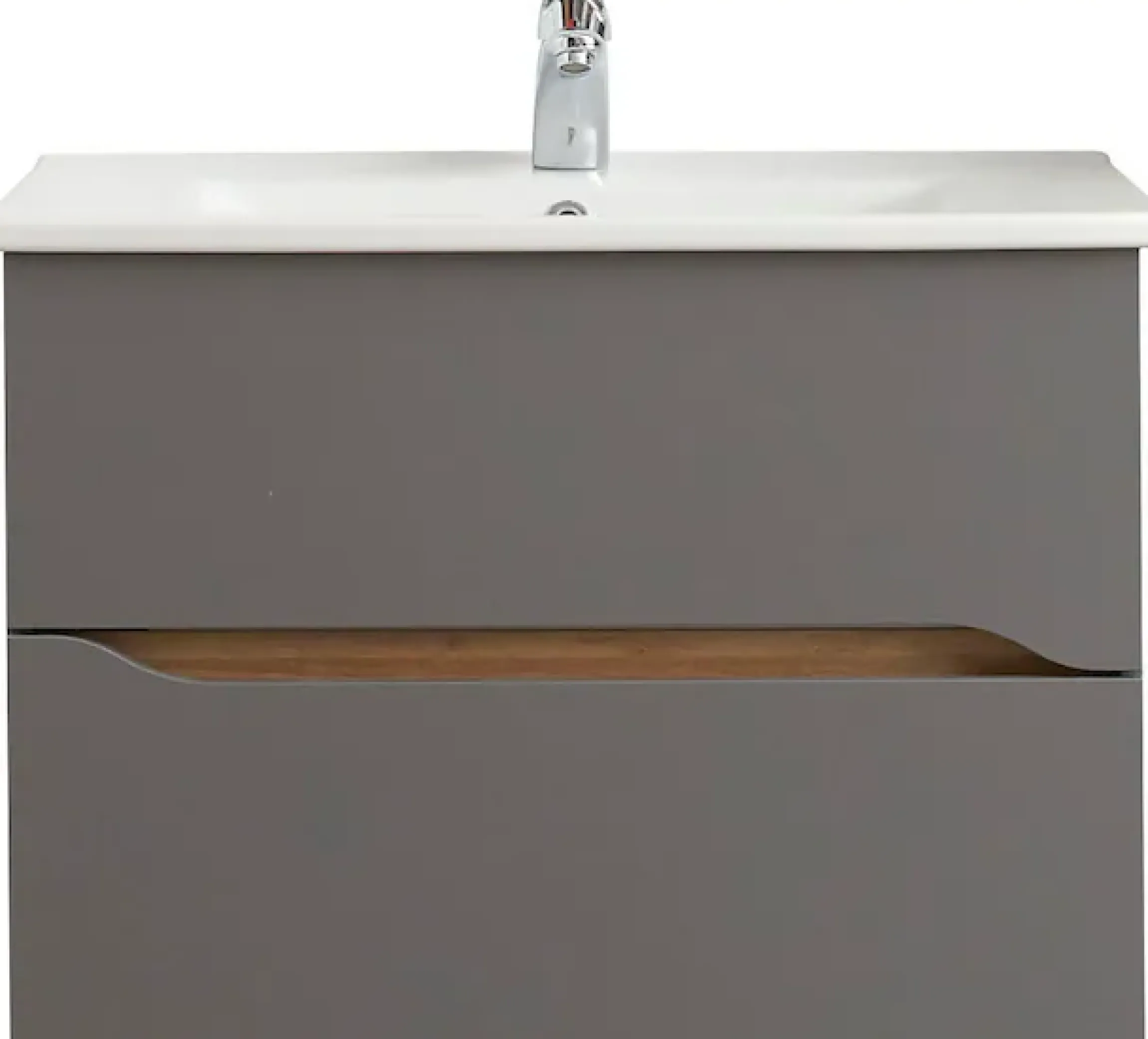Saphir Badmöbel-Set »Quickset 3-teilig, Keramik-Waschtisch mit LED-Spiegel« 5 Stk. tlg.