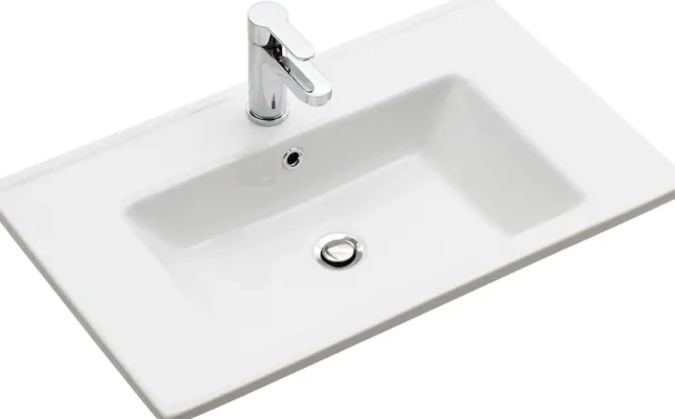 Saphir Badmöbel-Set »Quickset 3-teilig, Keramik-Waschtisch mit LED-Spiegel« 5 Stk. tlg.