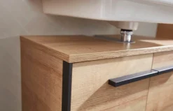 Saphir Badmöbel-Set »Quickset 395 4-teilig, Waschbeckenunterschrank mit LED-Spiegelschrank« 4 Stk. tlg.