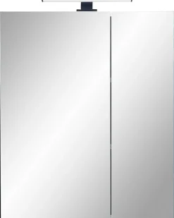 Saphir Badmöbel-Set »Quickset 395 4-teilig, Waschbeckenunterschrank mit LED-Spiegelschrank« 4 Stk. tlg.