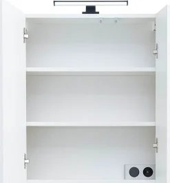 Saphir Badmöbel-Set »Quickset 395 4-teilig, Waschbeckenunterschrank mit LED-Spiegelschrank« 4 Stk. tlg.