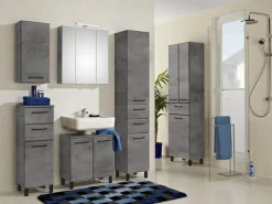 Saphir Badmöbel-Set »Quickset 326, 6-teilig, mit Mineralmarmorwaschtisch« 6 Stk. tlg.