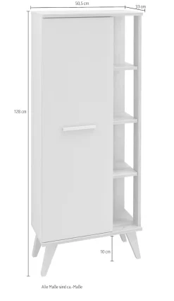 Saphir Badmöbel-Set »Quickset 3-teilig, Waschbeckenunterschrank mit LED-Spiegelschrank« 3 Stk. tlg.