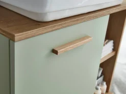 Saphir Badmöbel-Set »Quickset 3-teilig, Waschbeckenunterschrank mit LED-Spiegelschrank« 3 Stk. tlg.