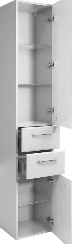 Saphir Badmöbel-Set »Quickset 341 6-teilig, Waschbeckenunterschrank und LED-Spiegelschrank« Set, 6 Stk. tlg.