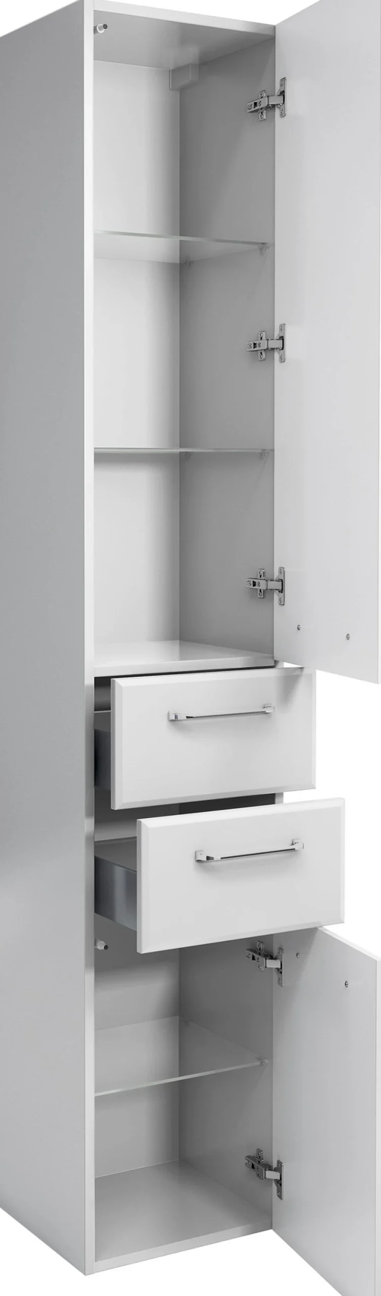 Saphir Badmöbel-Set »Quickset 341 6-teilig, Waschbeckenunterschrank und LED-Spiegelschrank« Set, 6 Stk. tlg.