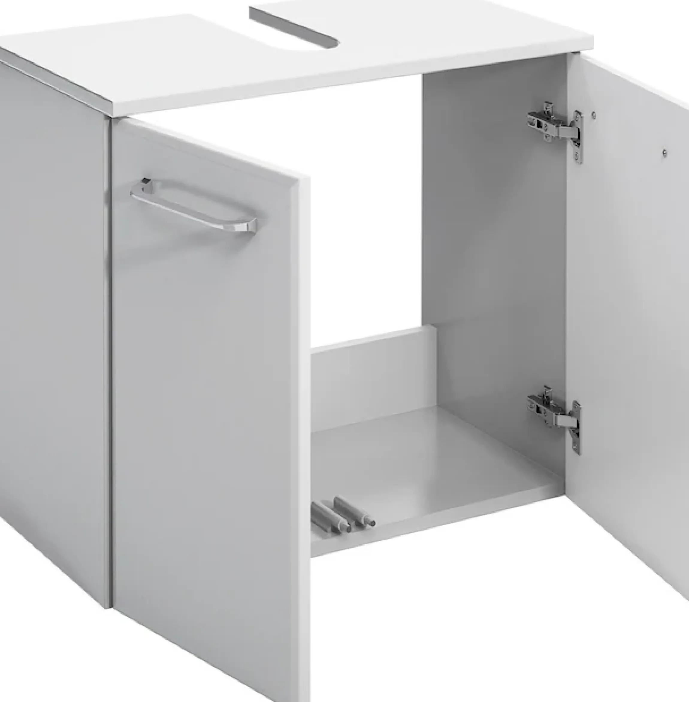 Saphir Badmöbel-Set »Quickset 341 6-teilig, Waschbeckenunterschrank und LED-Spiegelschrank« Set, 6 Stk. tlg.
