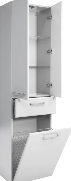 Saphir Badmöbel-Set »Quickset 341 6-teilig, Waschbeckenunterschrank und LED-Spiegelschrank« Set, 6 Stk. tlg.
