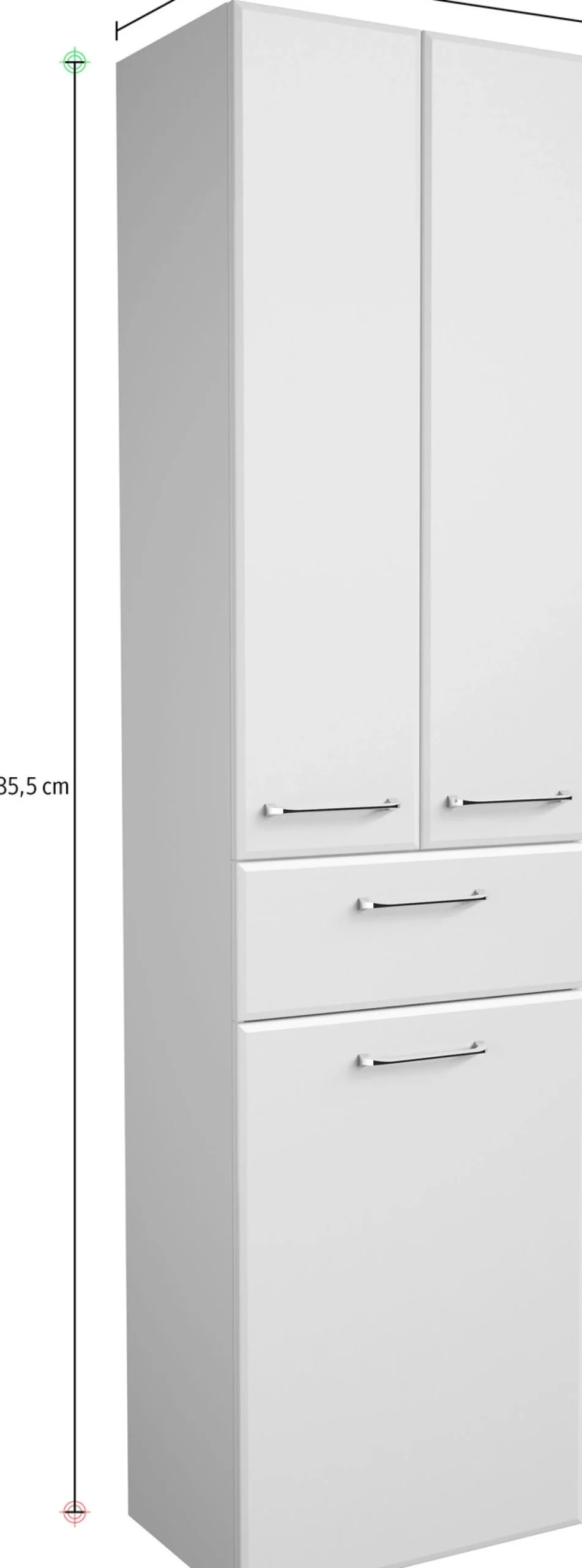 Saphir Badmöbel-Set »Quickset 341 6-teilig, Waschbeckenunterschrank und LED-Spiegelschrank« Set, 6 Stk. tlg.