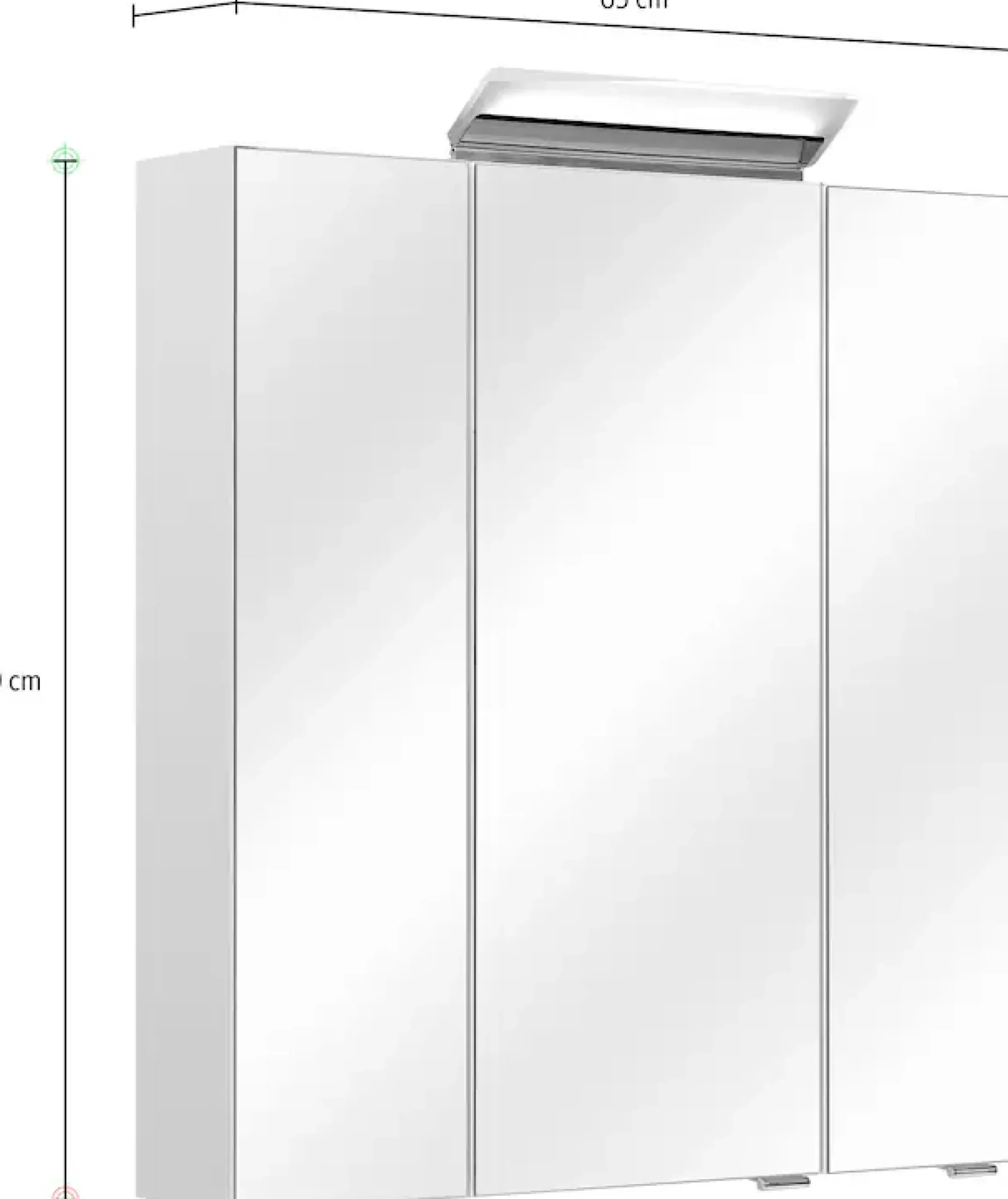 Saphir Badmöbel-Set »Quickset 341 6-teilig, Waschbeckenunterschrank und LED-Spiegelschrank« Set, 6 Stk. tlg.