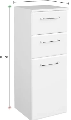 Saphir Badmöbel-Set »Quickset 341 6-teilig, Waschbeckenunterschrank und LED-Spiegelschrank« Set, 6 Stk. tlg.