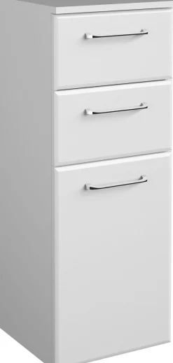 Saphir Badmöbel-Set »Quickset 341 6-teilig, Waschbeckenunterschrank und LED-Spiegelschrank« Set, 6 Stk. tlg.