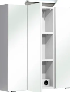 Saphir Badmöbel-Set »Quickset 341 6-teilig, Waschbeckenunterschrank und LED-Spiegelschrank« Set, 6 Stk. tlg.