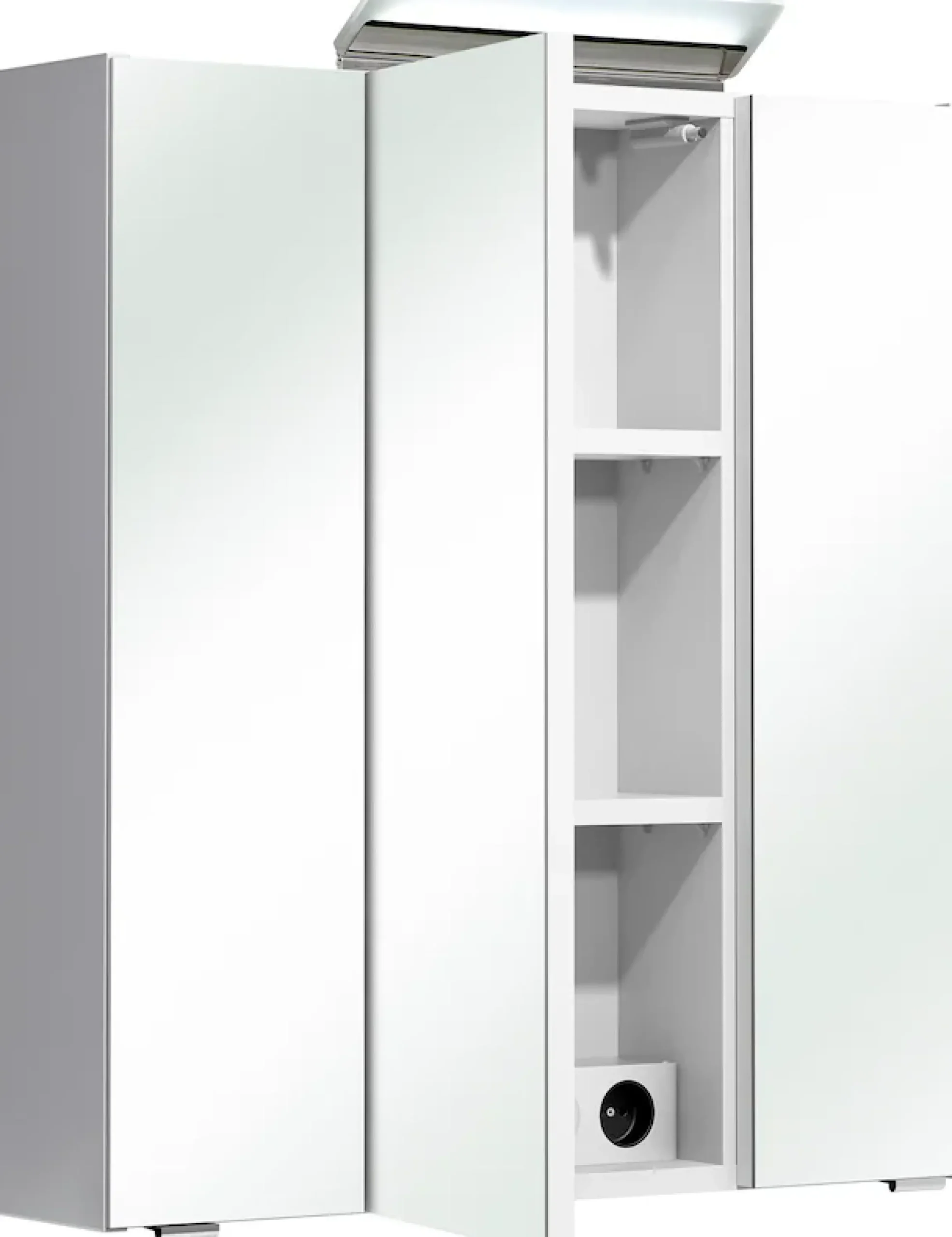 Saphir Badmöbel-Set »Quickset 341 6-teilig, Waschbeckenunterschrank und LED-Spiegelschrank« Set, 6 Stk. tlg.