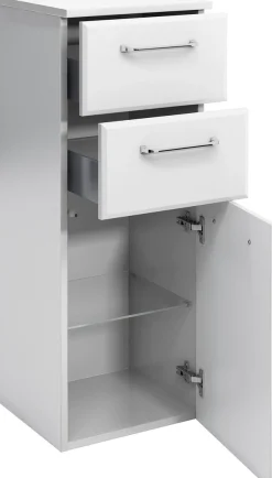 Saphir Badmöbel-Set »Quickset 341 6-teilig, Waschbeckenunterschrank und LED-Spiegelschrank« Set, 6 Stk. tlg.