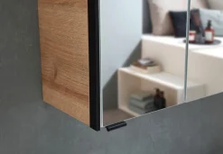Saphir Badmöbel-Set »Quickset 395 3-teilig, Keramikwaschtisch mit LED-Spiegelschrank« 5 Stk. tlg.