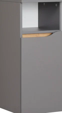 Saphir Badmöbel-Set »Quickset 5-teilig, Keramik-Aufsatzbecken und LED-Spiegelschrank« 7 Stk. tlg.