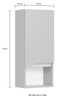 Saphir Badmöbel-Set »Quickset 5-teilig, Keramik-Aufsatzbecken und LED-Spiegelschrank« 7 Stk. tlg.