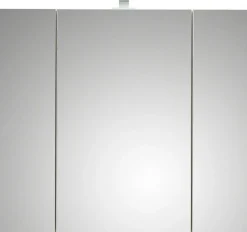 Saphir Badmöbel-Set »Quickset 5-teilig, Keramik-Aufsatzbecken und LED-Spiegelschrank« 7 Stk. tlg.