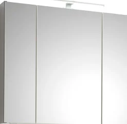 Saphir Badmöbel-Set »Quickset 5-teilig, Keramik-Aufsatzbecken und LED-Spiegelschrank« 7 Stk. tlg.