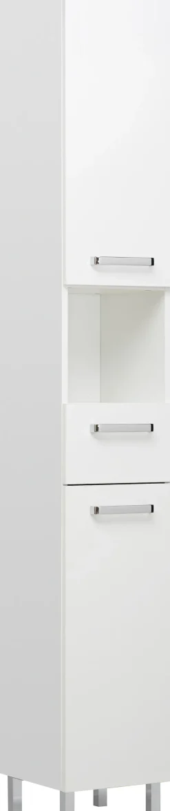 Saphir Badmöbel-Set »Quickset 5-teilig, Waschbeckenunterschrank mit LED-Spiegelschrank« 5 Stk. tlg.