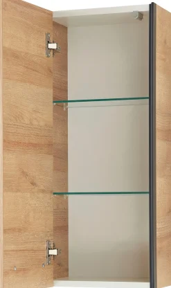 Saphir Badmöbel-Set »Quickset 395 4-teilig, Waschbeckenunterschrank mit LED-Spiegelschrank« 4 Stk. tlg.