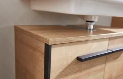 Saphir Badmöbel-Set »Quickset 395 4-teilig, Waschbeckenunterschrank mit LED-Spiegelschrank« 4 Stk. tlg.