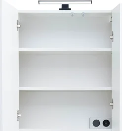 Saphir Badmöbel-Set »Quickset 395 4-teilig, Waschbeckenunterschrank mit LED-Spiegelschrank« 4 Stk. tlg.