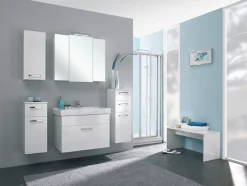 Saphir Badmöbel-Set »Quickset 312 5-teilig, Keramik-Waschtisch und LED-Spiegelschrank« Set, 5 Stk. tlg.