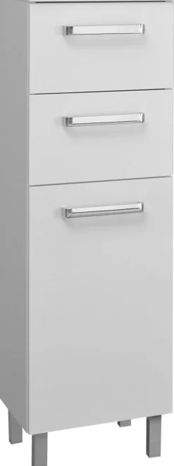 Saphir Badmöbel-Set »Quickset 312 5-teilig, Keramik-Waschtisch und LED-Spiegelschrank« Set, 5 Stk. tlg.