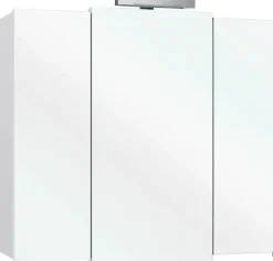 Saphir Badmöbel-Set »Quickset 312 5-teilig, Keramik-Waschtisch und LED-Spiegelschrank« Set, 5 Stk. tlg.