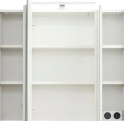 Saphir Badmöbel-Set »Quickset 3-teilig, Keramik-Waschtisch und LED-Spiegelschrank« 5 Stk. tlg.