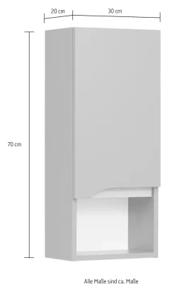 Saphir Badmöbel-Set »Quickset 5-teilig, Keramik-Aufsatzbecken mit LED-Spiegel« 8 Stk. tlg.
