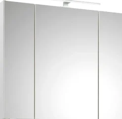 Saphir Badmöbel-Set »Quickset 5-teilig, Keramik-Waschtisch und LED-Spiegelschrank« 7 Stk. tlg.