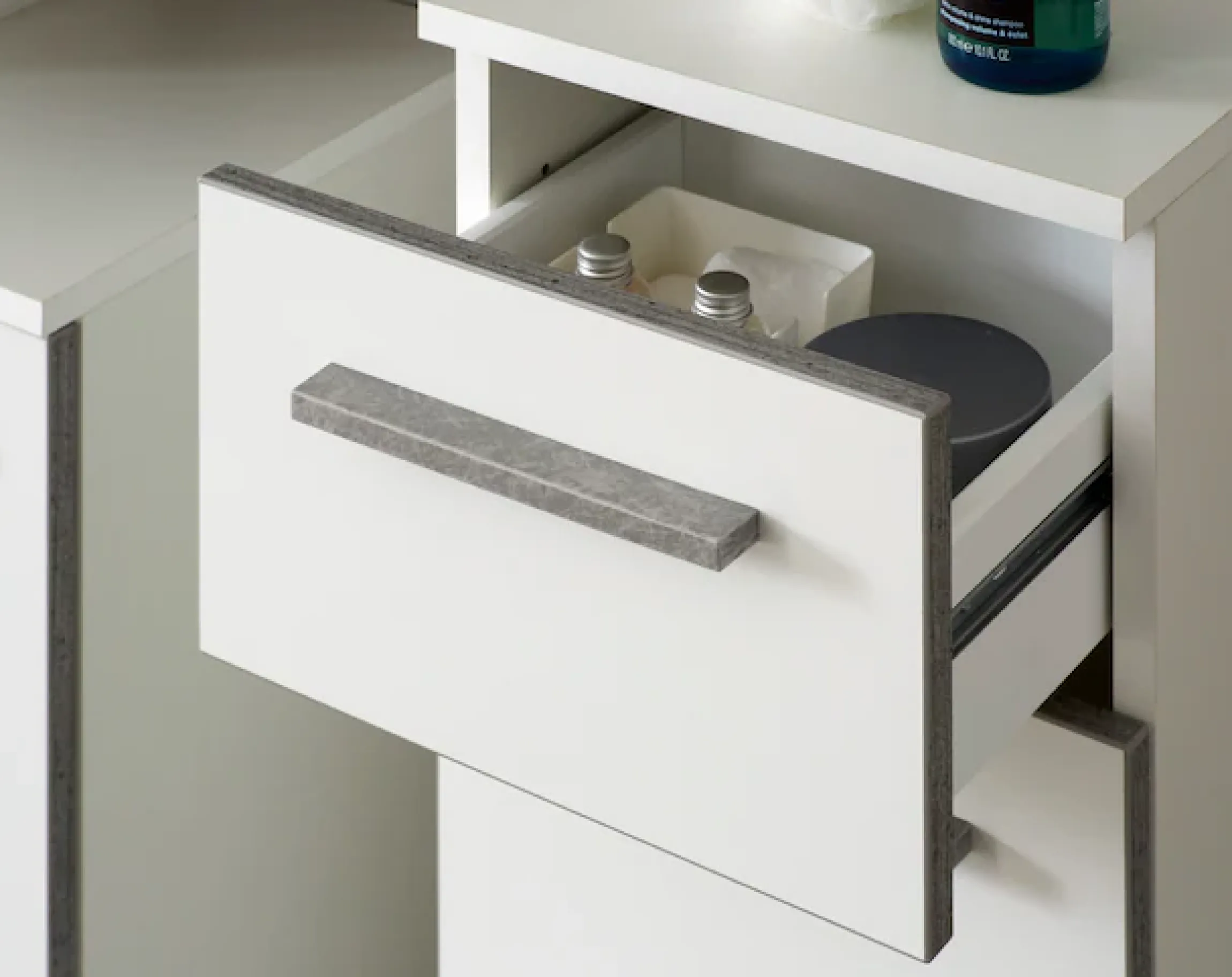 Saphir Badmöbel-Set »Quickset 953 5-teilig, Waschbeckenunterschrank und LED-Spiegelschrank« Set, 5 Stk. tlg.