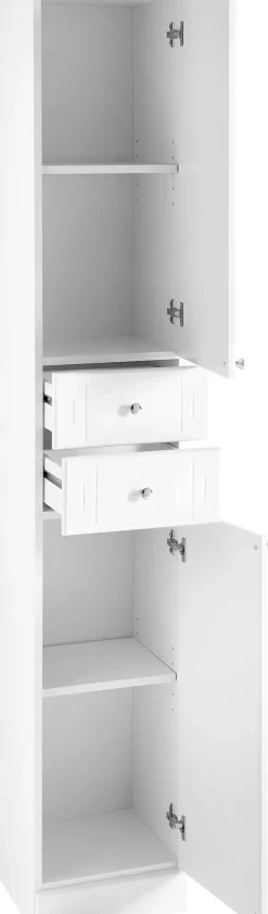 Saphir Badmöbel-Set »Quickset 955 5-teilig, Waschbeckenunterschrank und LED-Spiegelschrank« Set, 5 Stk. tlg.