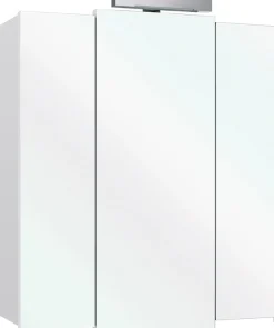 Saphir Badmöbel-Set »Quickset 335 6-teilig, Waschbeckenunterschrank mit LED-Spiegelschrank« 6 Stk. tlg.