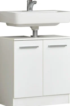Saphir Badmöbel-Set »Quickset 335 6-teilig, Waschbeckenunterschrank mit LED-Spiegelschrank« 6 Stk. tlg.