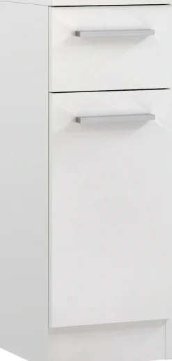 Saphir Badmöbel-Set »Quickset 335 6-teilig, Waschbeckenunterschrank mit LED-Spiegelschrank« 6 Stk. tlg.
