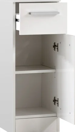 Saphir Badmöbel-Set »Quickset 335 6-teilig, Waschbeckenunterschrank mit LED-Spiegelschrank« 6 Stk. tlg.