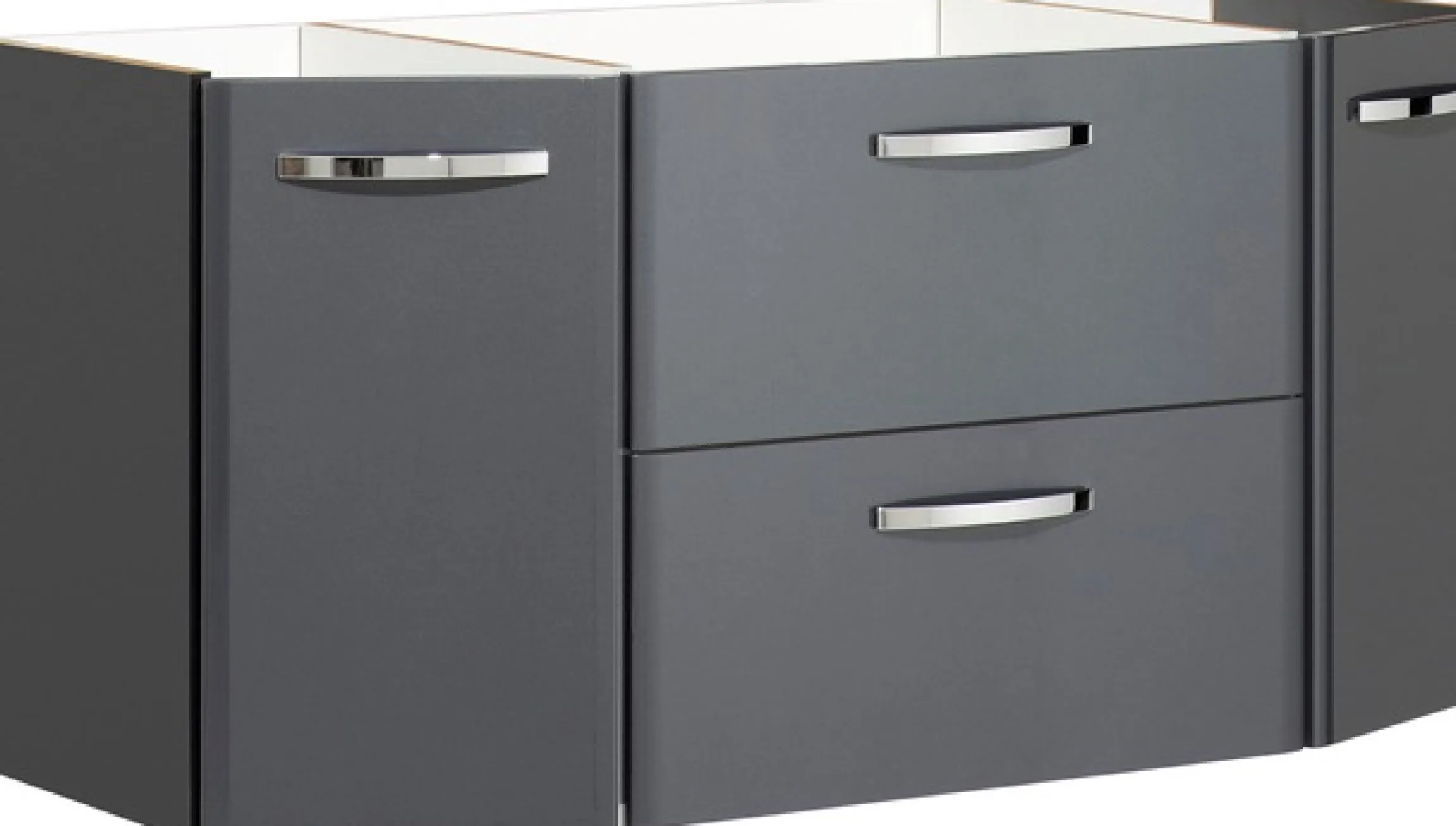 Saphir Badmöbel-Set »Quickset 327 2-teilig, Waschplatz und LED-Spiegelschrank« Set, 2 Stk. tlg.
