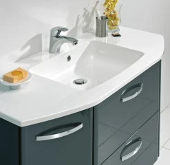 Saphir Badmöbel-Set »Quickset 327 2-teilig, Waschplatz und LED-Spiegelschrank« Set, 2 Stk. tlg.